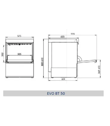 Lavavajillas Puerta Abatible Lavavajillas 50x50 electrónico Adler EVO-50 BT Adler EVO50 BT