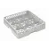 Cesta 50x50 cm de 9 compartimentos copas máximo ø14.7 cm Comas 11040