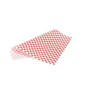 Papel Alimentario 1000 Uds Envoltorio Antigrasas 28x34 Cm color rojo Comas 7675