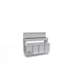 Mesa refrigerada para ensaladas GN 1/1 con cubetas elevadas para ingredientes Oscar Zarzosa TGL