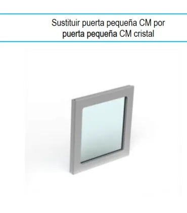 Accesorios Frío Cambio 1 puerta de cristal pequeña sobre el motor para Contramostrador Oscar Zarzosa Oscar Zarzosa Puerta  CM S