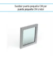 Cambio 1 puerta de cristal pequeña sobre el motor para Contramostrador Oscar Zarzosa