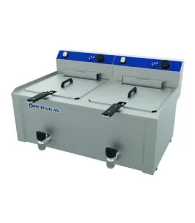 Freidora eléctrica 10+10 litros de sobremesa Repagas Smart Line