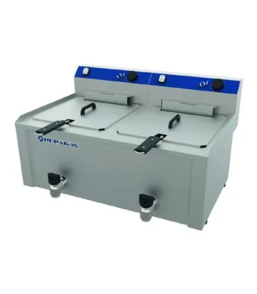 Freidora eléctrica 10+10 litros de sobremesa Repagas Smart Line