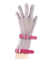 Guante de malla inox reversible con correa y brazalete