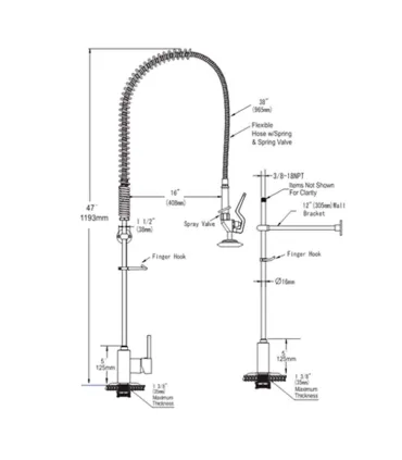 Grifo ducha 2 aguas con monomando Edenox GDM2 S1