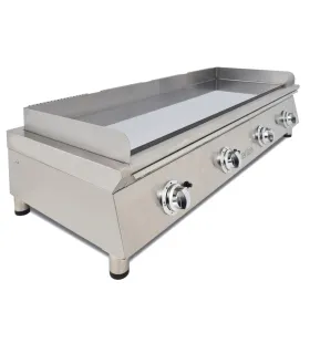 Plancha frytop a gas largo 130 cm con placa 15 mm de baño de cromo ...