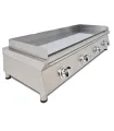 Plancha frytop a gas largo 130 cm con placa 15 mm de baño de cromo duro 130FRYGC