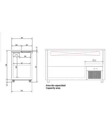 Botelleros Enfriador de botellas todo inox 6 puertas 2970mm EBI-300 Docriluc EBI-300