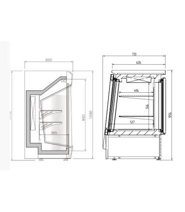 Armarios de Maduración Vitrina Refrigerada Maduración de Carne Dry Age Infrico VC 1400 MDA Infrico