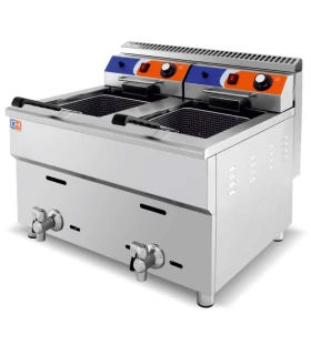 Freidoras a Gas Freidora a gas de 12+12 litros 640x630x645hmm GF-182 Clima Hostelería GF-182