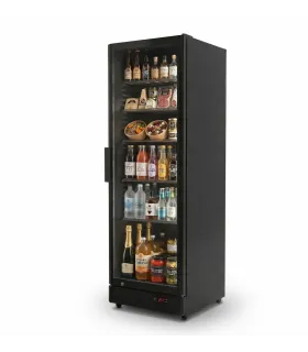 Armarios Expositores Refrigerados Armario Expositor Refrigerado color negro 600 x 595 x1825h mm CS395B Clima Hostelería CS395B