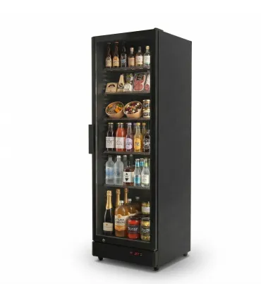 Armarios Expositores Refrigerados Armario Expositor Refrigerado color negro 600 x 595 x1825h mm CS395B Clima Hostelería CS395B