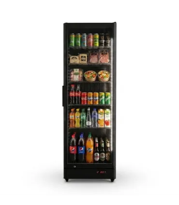 Armarios Expositores Refrigerados Armario Expositor Refrigerado color negro 600 x 595 x1825h mm CS395B Clima Hostelería CS395B