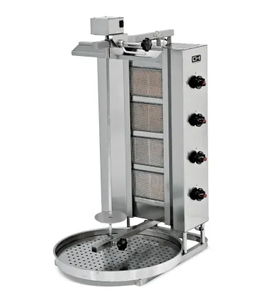 Asadores Kebab Asador Kebab a Gas 4 Quemadores motor superior EMPDN221 Empero EMPDN221