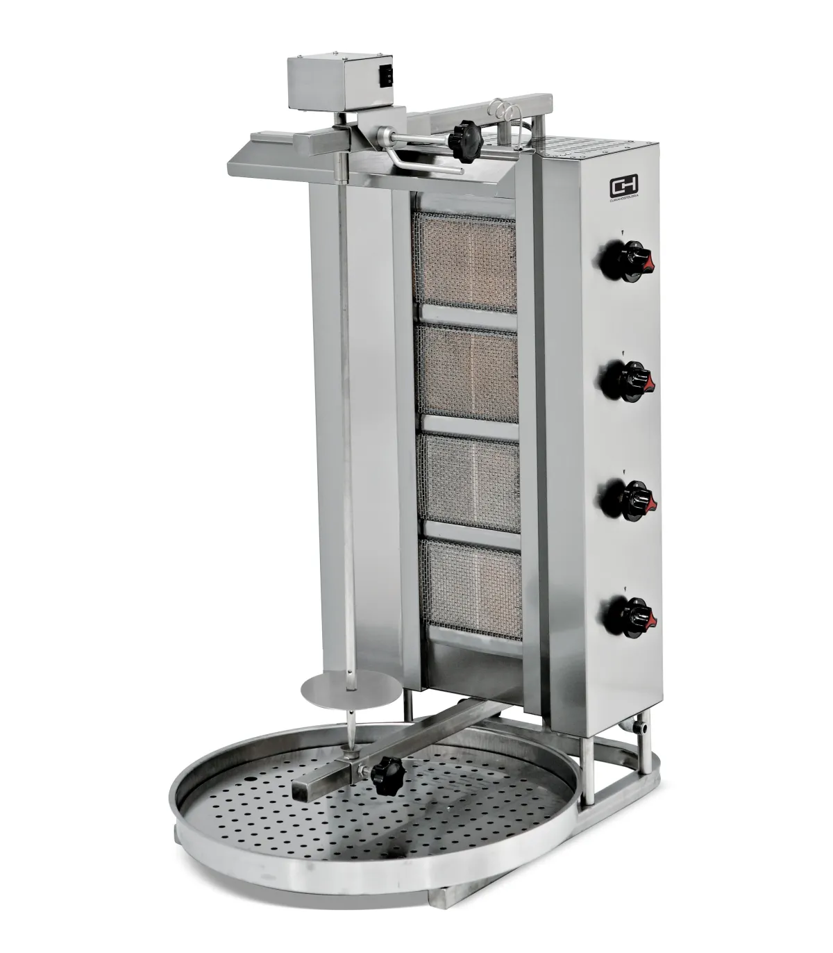 Asadores Kebab Asador Kebab a Gas 4 Quemadores motor superior EMPDN221 Empero EMPDN221