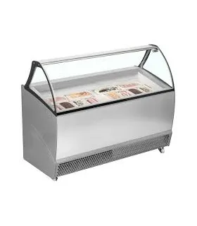 Vitrinas de Helados Vitrina para 13 cubetas de helados 1670x800x1343h mm Bermuda RV13 ISA Italy BERMUDA RV13