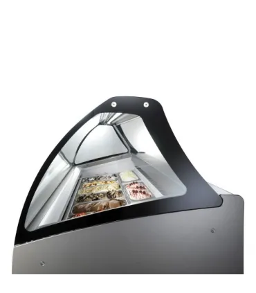 Vitrinas de Helados Vitrina para 10 cubetas de helados 1340x800x1343h mm Bermuda RV10 ISA Italy BERMUDA RV10