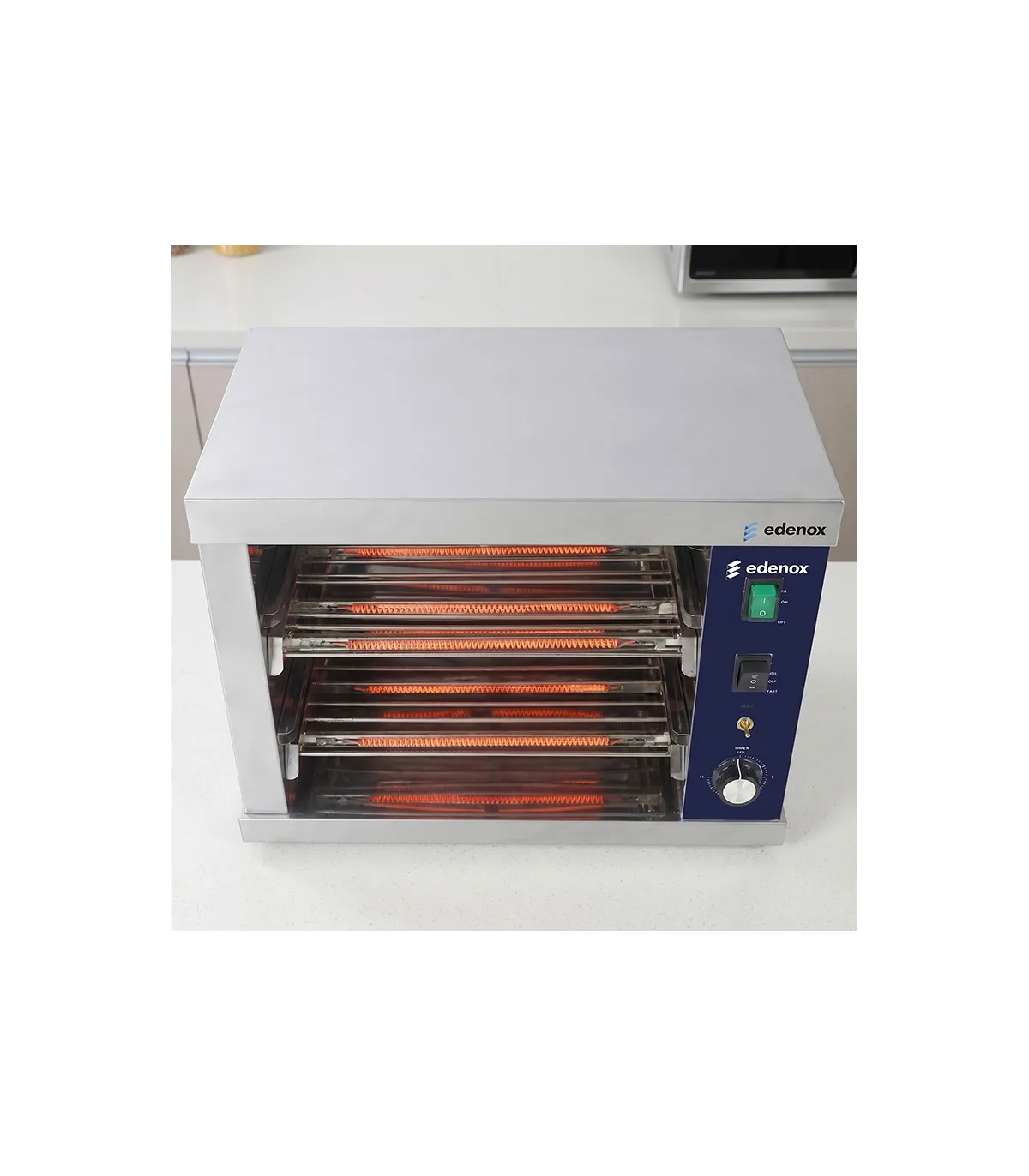 Tostador eléctrico 2 pisos y temporizador Edenox TOST-2