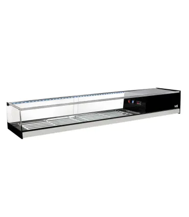 Vitrinas de Tapas Vitrina refrigerada Tapas 21.5 cm de altura INXR Vitrinas Gómez