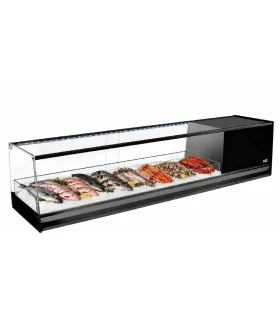 Vitrinas de Pescado Vitrina refrigerada para pescado y marisco sobre hielo ICE Vitrinas Gómez