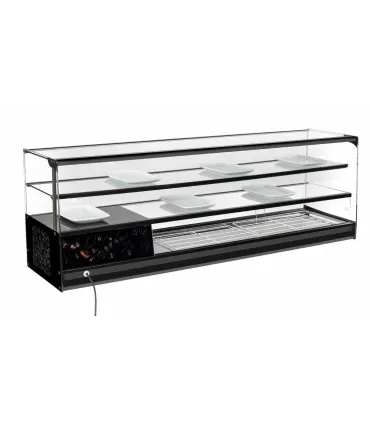 Vitrinas de Tapas Vitrina refrigerada 3 pisos largo 1926mm cuba plana y led A2BF-200 Vitrinas Gómez