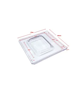 Recambios Envasadoras Tapa Campana metacrilato envasadora DZ-450 versión 2  REP0012000