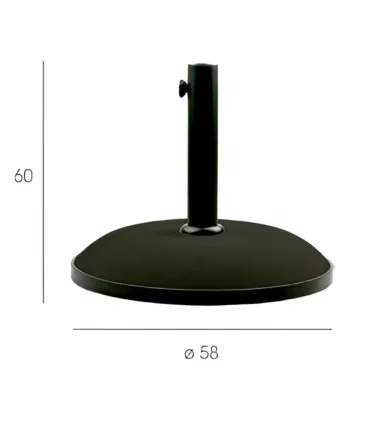 Bases para Parasoles Base de Parasol 50 kgs Garbar Siro 50 Garbar 07179
