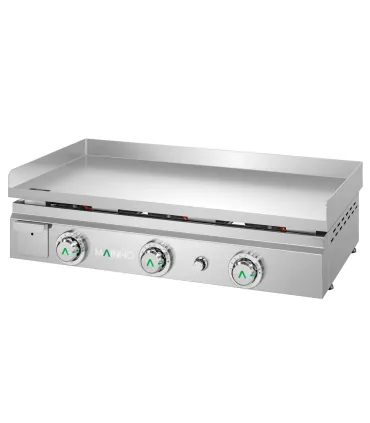 Plancha a Gas de acero rectificado 80 cm Mainho Serie MAX-80G