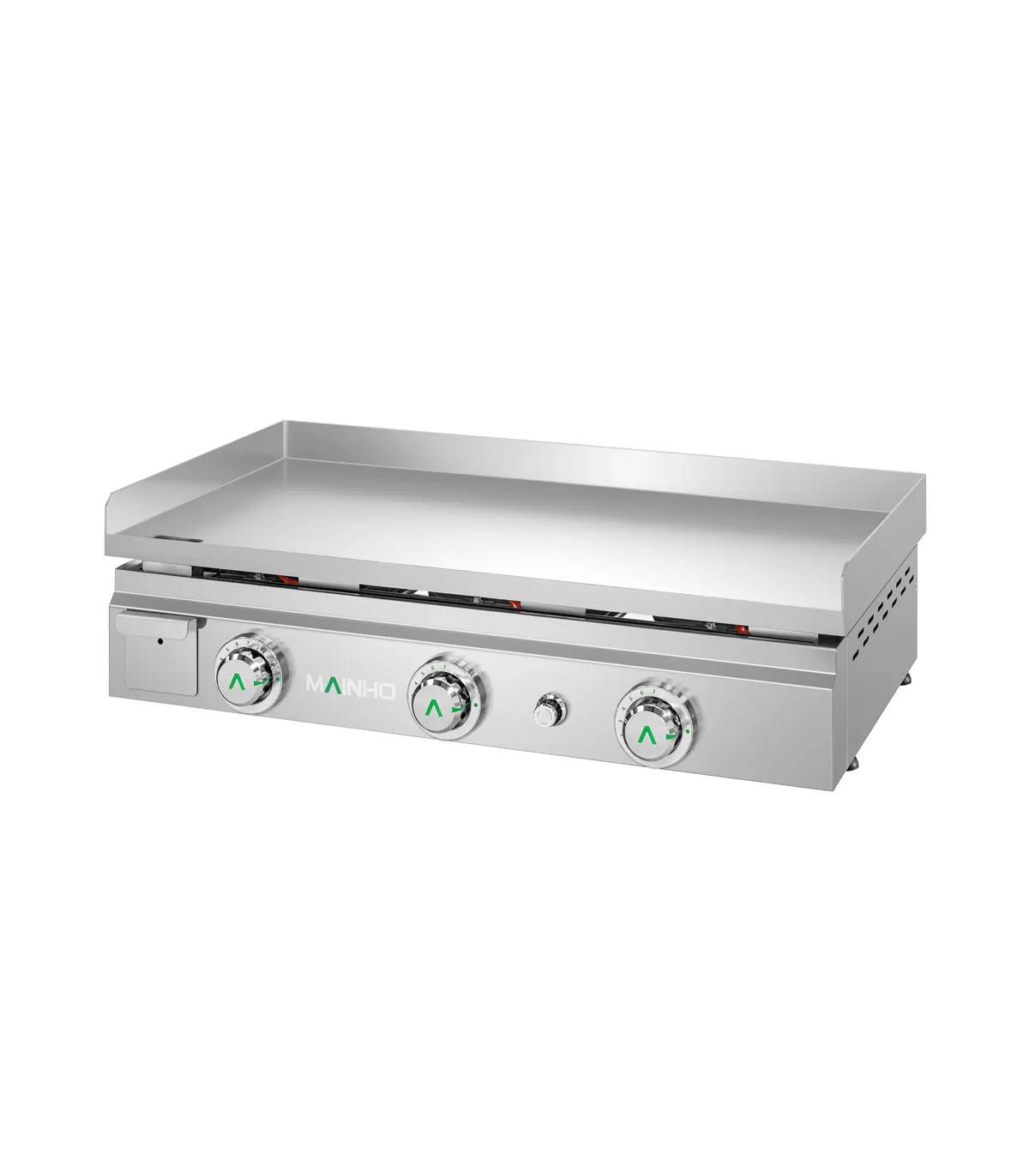 Plancha a Gas de acero rectificado 80 cm Mainho Serie MAX-80G