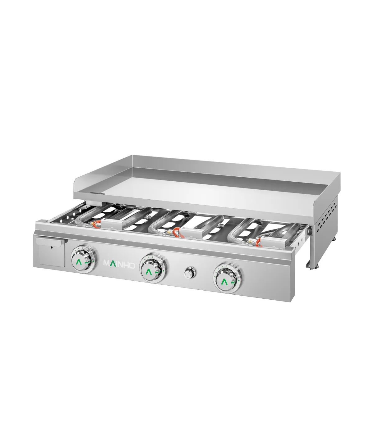 Plancha a Gas de acero rectificado 60 cm Mainho Serie MAX-60G