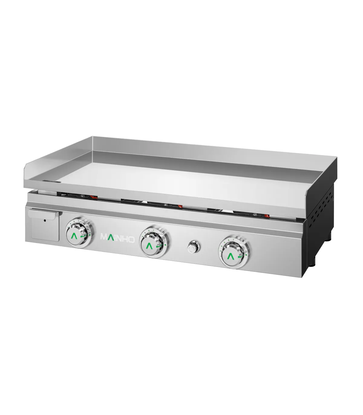 Plancha a Gas de cromo duro 80 cm Mainho Serie MAX-80GC