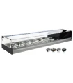 Vitrina refrigerada con led y 8 bandejas GN 1/3 20R-F8