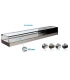 Vitrinas de Tapas Vitrina refrigerada recta R-150i base plana Vitrinas Gómez R-150i