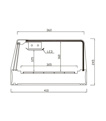 Vitrinas de Sushi Vitrina refrigerada Sushi de cuba plana 1926 mm largo SHS-200i Vitrinas Gómez SHS-200i Vitrinas de Sushi Vitrina refrigerada Sushi de cuba plana 1926 mm largo SHS-200i Vitrinas Gómez SHS-200i
