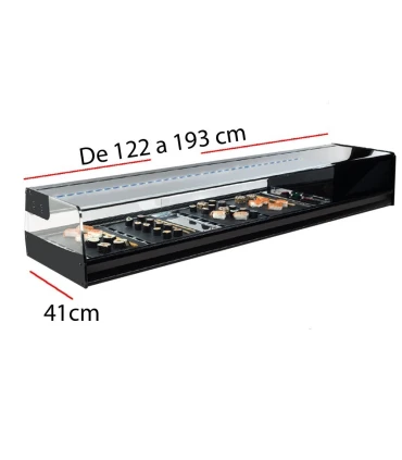 Vitrinas de Sushi Vitrina refrigerada Sushi de 4 bandejas GN 1/3 SHS-4i Vitrinas Gómez SHS-4i Vitrinas de Sushi Vitrina refrigerada Sushi de 4 bandejas GN 1/3 SHS-4i Vitrinas Gómez SHS-4i