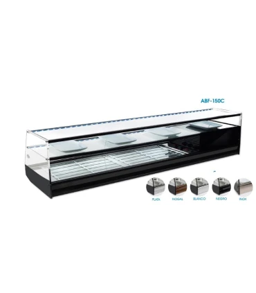 Vitrinas de Tapas Vitrina refrigerada recta 2 pisos cuba plana 1566mm de largo ABF-150R Vitrinas Gómez ABF-150R