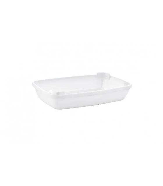 Fuente rectangular ancha de 19 cm. en policarbonato 425 cc ( 40 unidades ) Blanco 32