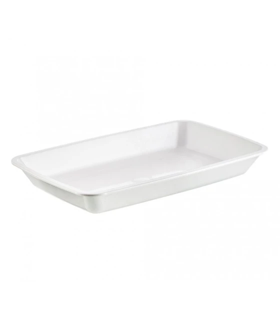 Fuente rectangular en policarbonato de 21cms ( 30 unidades ) Blanco 32