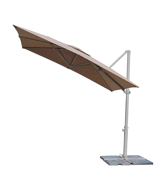 Parasol aluminio 3x3 m Mástil lateral ref. 878 Acrílico 220 gr