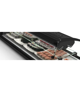 Vitrina Shark Sushi 2 pisos de cuba plana 1320mm Sayl SK26P