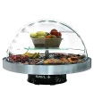 Vitrina Refrigerada Circular de Buffet con 8 Bandejas de Cristal Sayl