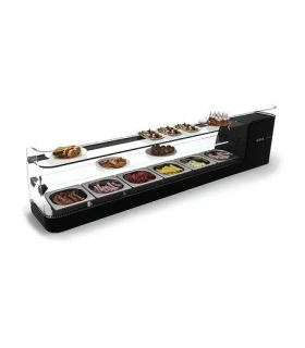 Vitrina refrigerada Sushi de 2 pisos 7 GN 1/3 Sayl Slim VSL7S