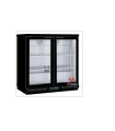 Back Bar Negro 2 puertas batientes EHB-250-L altura 85 cms