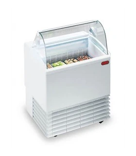 Vitrina de Helados Cristal Curvo para 4+4 cubetas de 5l Punto 4R