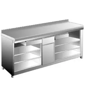 Mueble Cafetero 2 estantes 2550x600mm Edenox