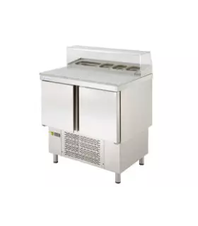 Mesa fría pizzera 2 puertas encimera de granito MPGP-100-G