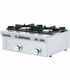 Cocina a gas 2 fuegos de sobremesa Eco-Line Mainho ELE-62G