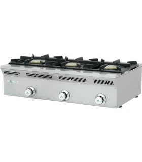 Cocina a gas 3 fuegos de sobremesa Eco-Line Mainho ELE-93G