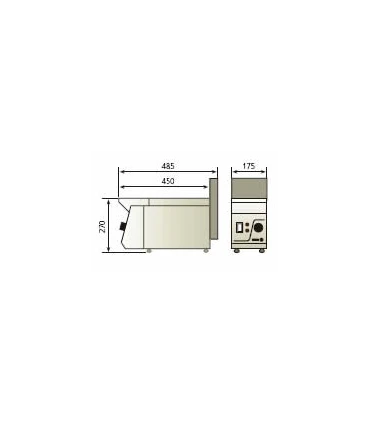 Freidoras Eléctricas Freidora profesional de sobremesa para congelados TF-5 Edenox 19004653